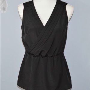 Merona Black V-Neck Sleeveless Top